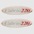 Larson Cabrio 220 Boat Model Decals - Raised Emblem Stickers (pair)