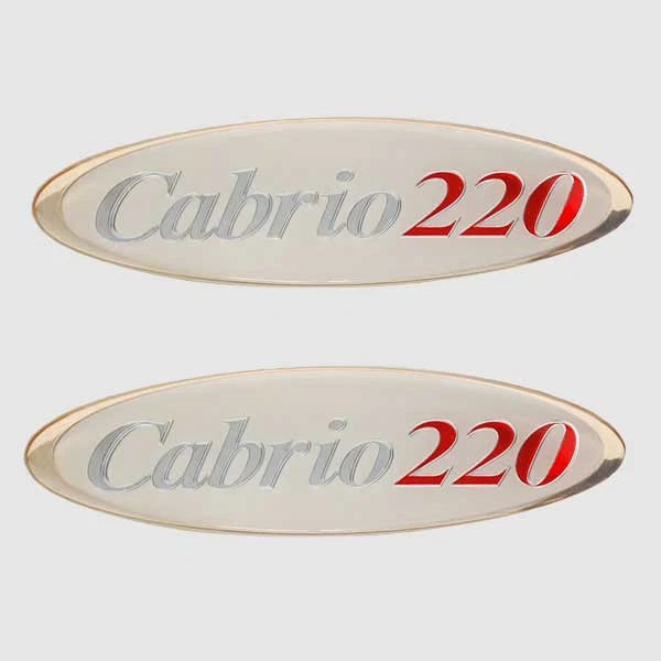 Larson Cabrio 220 Boat Model Decals - Raised Emblem Stickers (pair)