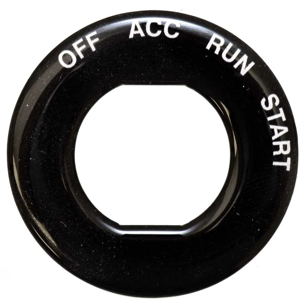 Tracker Boat Ignition Switch Decal 174448 - Raised Black 1 3/4 Inch
