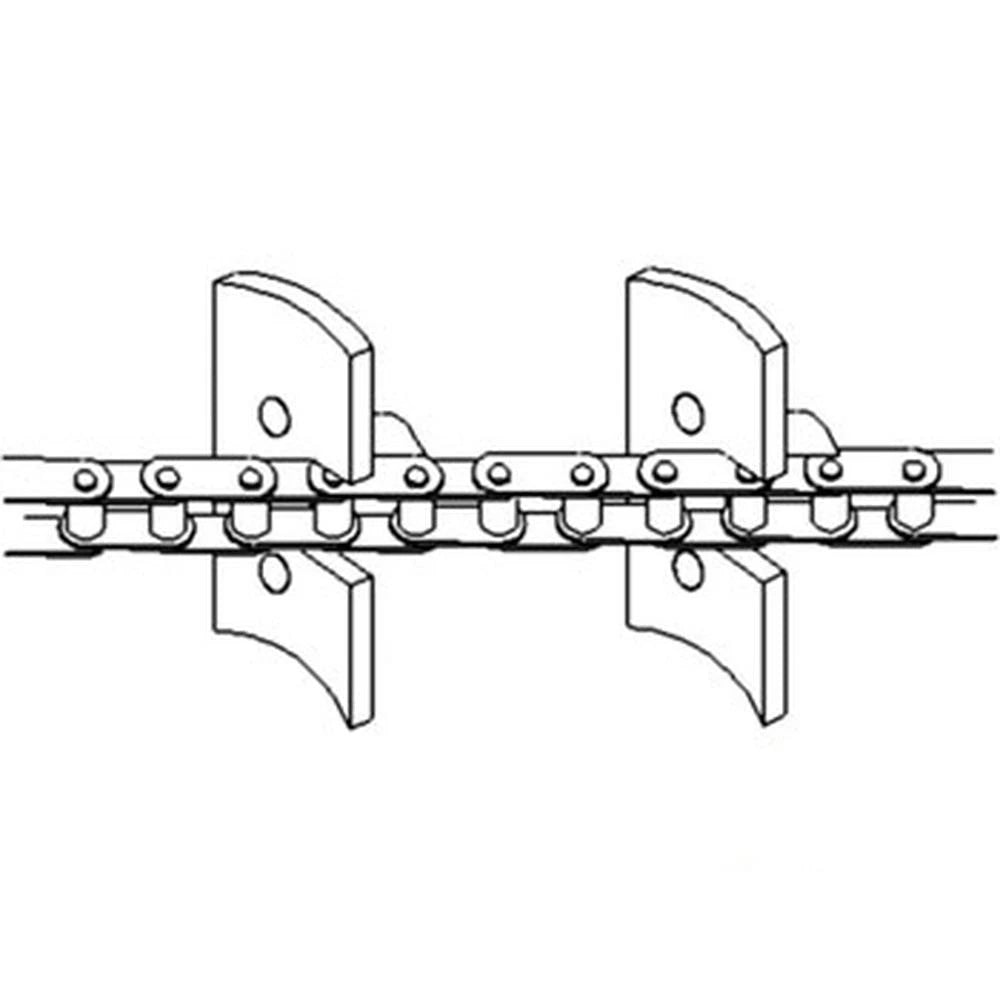 AM71149583 Clean Grain Elevator Chain, Rubber Paddles