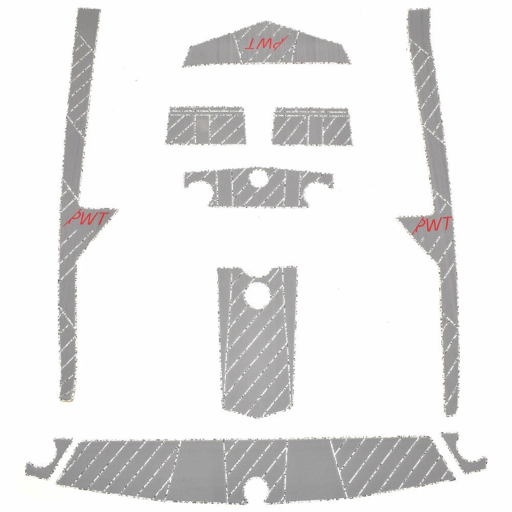 Supra Boat Non-Skid Gunnel Mat Kit 117244 - SA (SH) PWT Gray