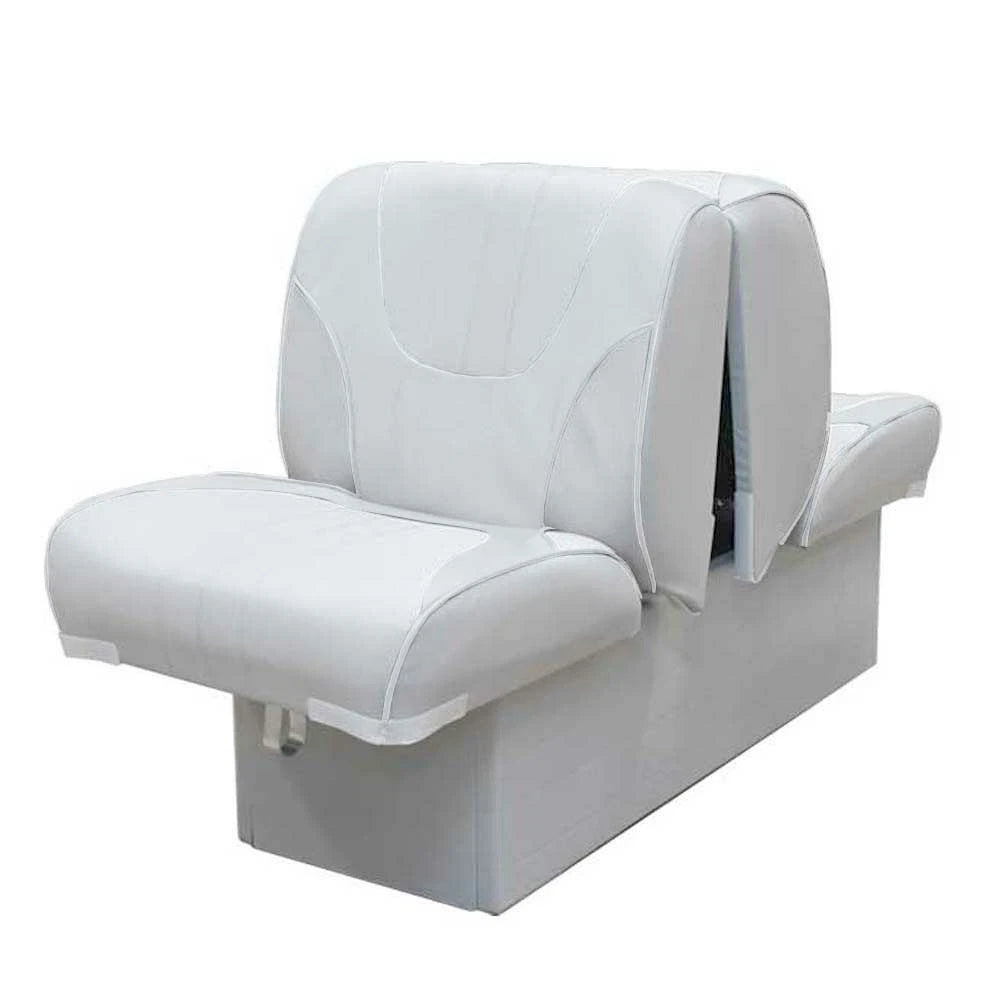 Boat Back to Back Lounge Seat B2B-DELX-10-LT GY - Light Gray