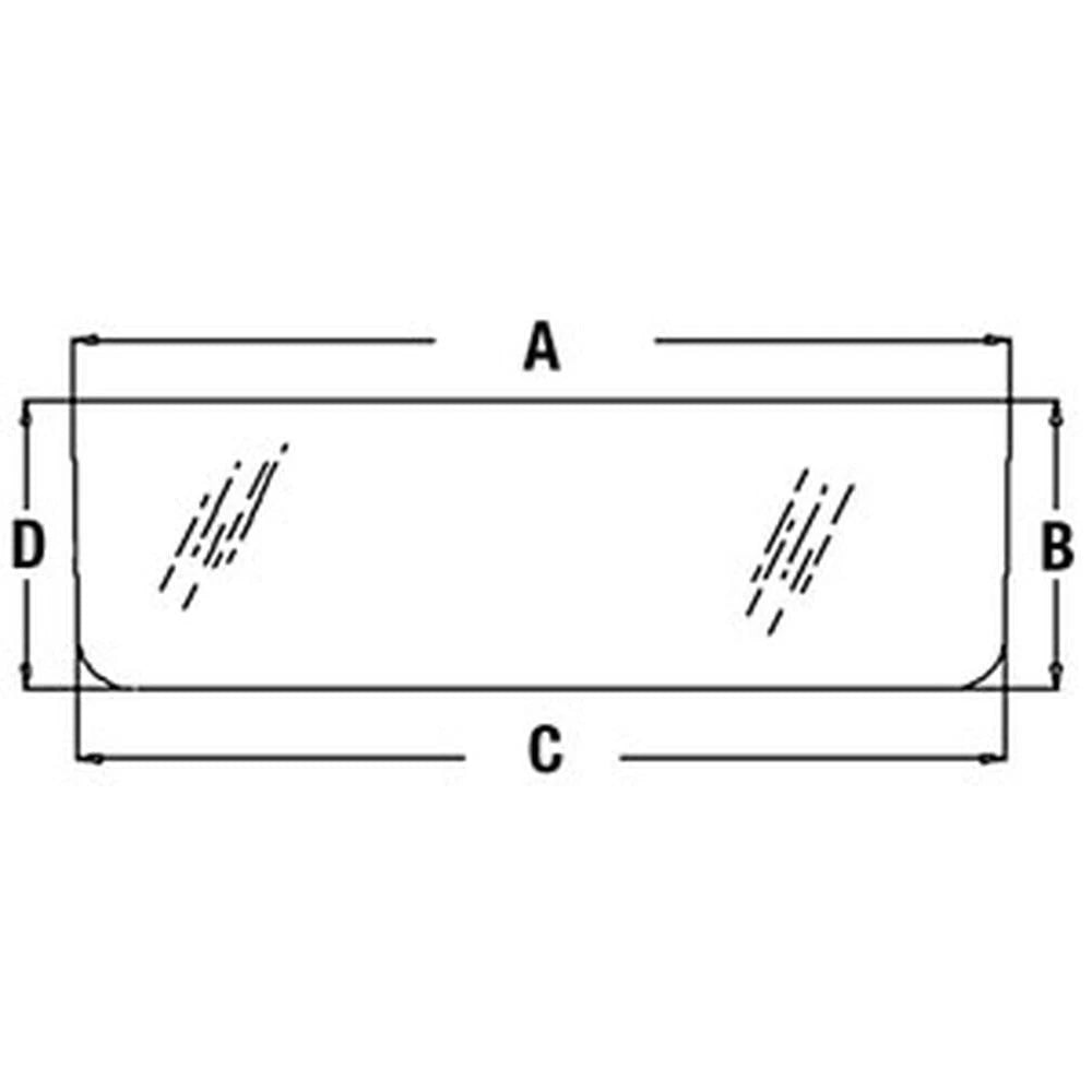 Glass AT87527 Fits John Deere 300D