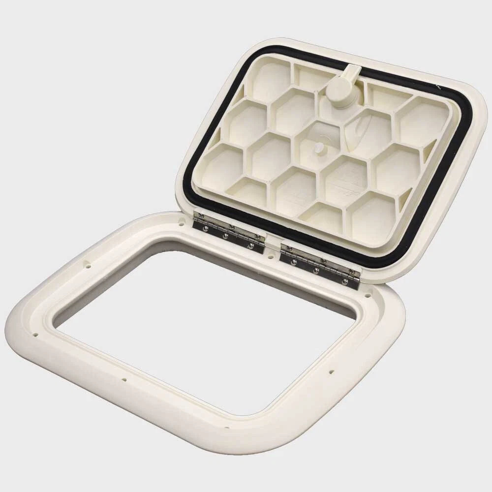 Jim Black Boat Deck Hatch 581-912-04 - 9 X 12 Inch Arctic White