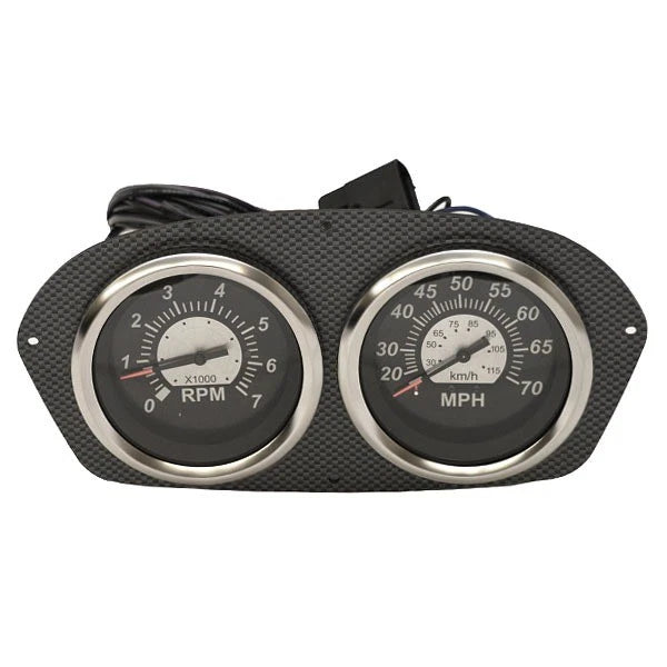 Lund Boat Gauge Panel 2208375 - 9 1/4 X 4 5/8 Inch Gray