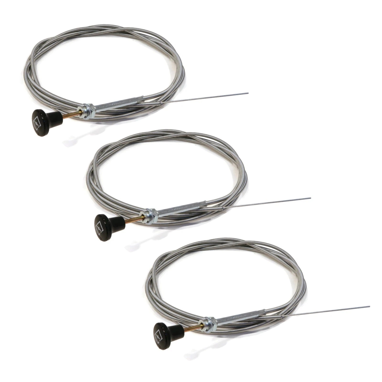 (pack of 3) Universal Choke Push-Pull Control Cable for Rotary 237 Mower Tractor