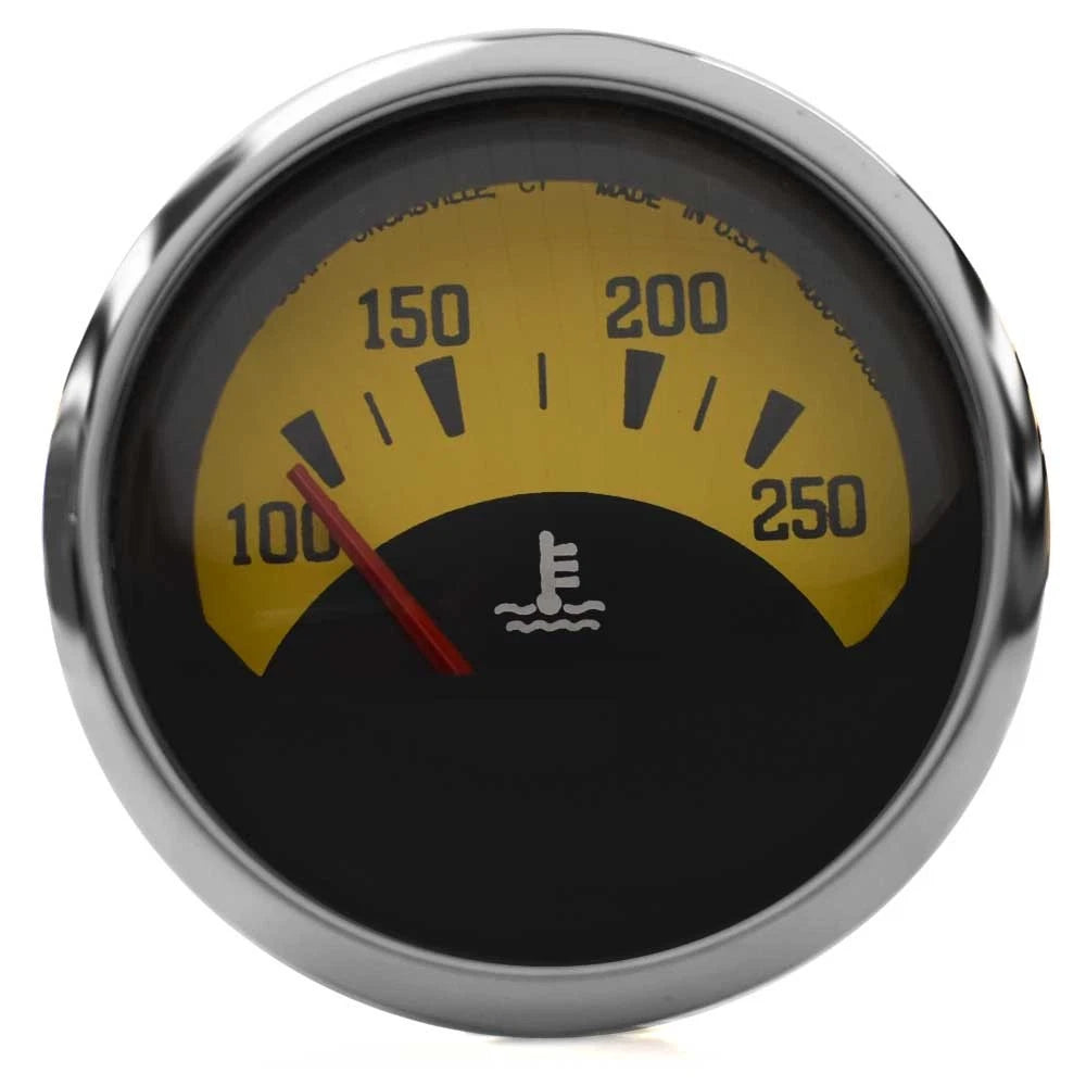 Faria Boat Temperature Gauge GPC641A - Four Winns 2 Inch Yellow