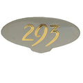 Cobalt Boat Raised Decal 490668 - 293 Metallic Silver Gold