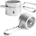 Outdoor 2PC Flag Pole Rings 1.25 Inch Aluminum Alloy 360° Rotating Mounting Ring