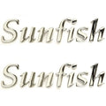 Palm Beach Boat Raised Brand Decals 140929-01 - Sunfish Stickers (2Pc)