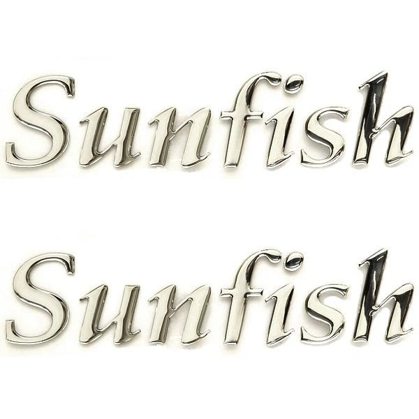 Palm Beach Boat Raised Brand Decals 140929-01 - Sunfish Stickers (2Pc)