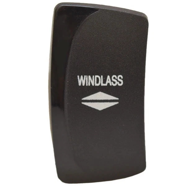 Carling Boat Rocker Switch Cover - Windlass Black Actuator