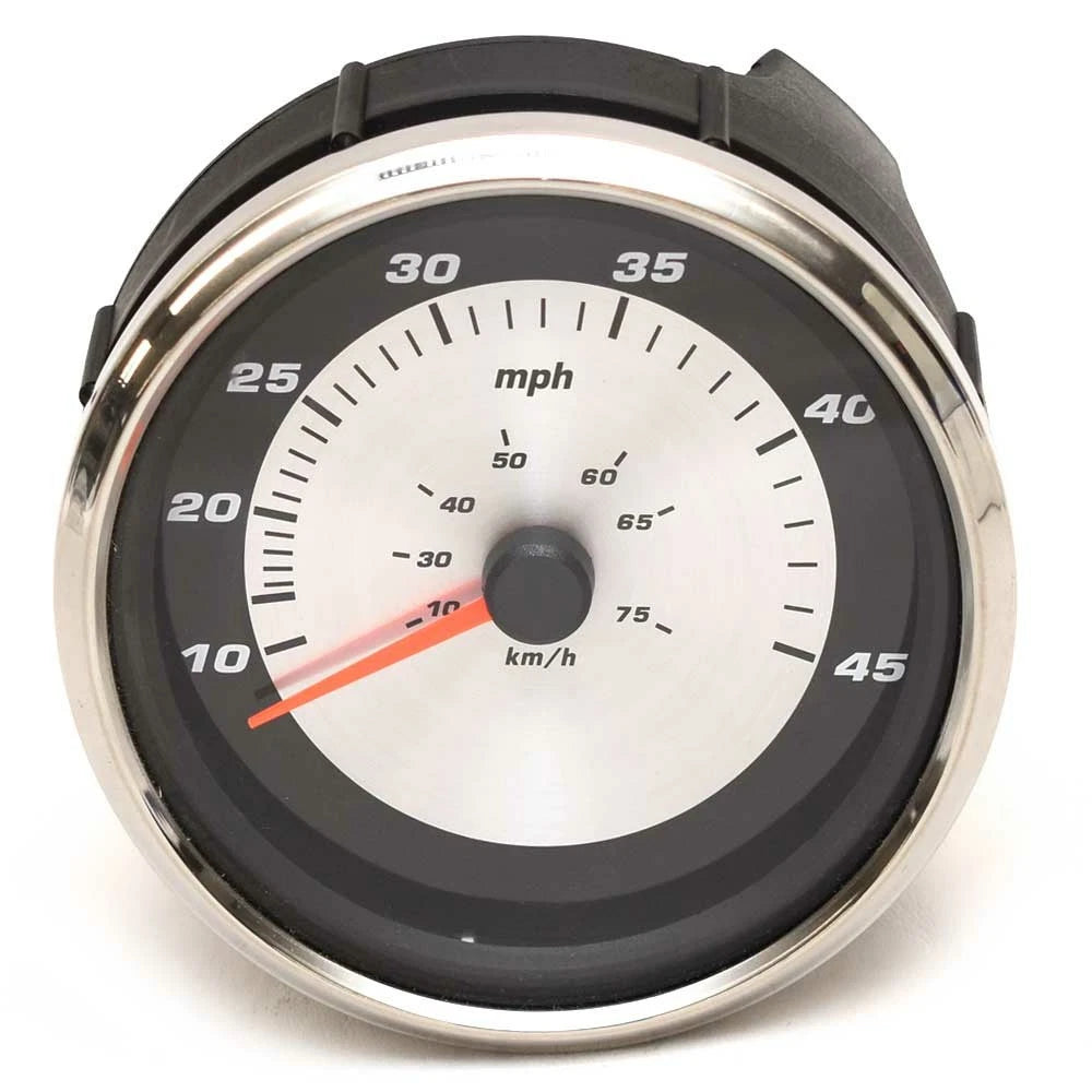 Faria Boat Speedometer Gauge SEK645A - 4 1/4 Inch Silver Black