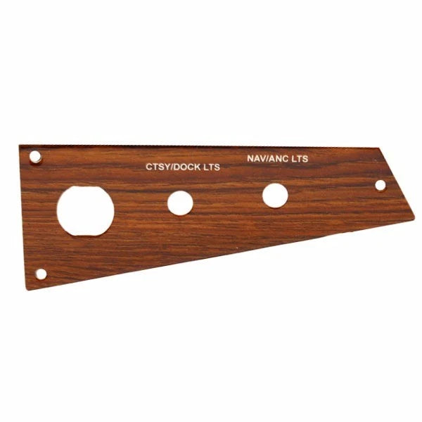 Glastron Boat Blank Ignition Panel 025-4923 - GT Woodgrain