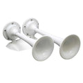 AFI Boat Dual Air Horn 20150 - Full Blast Trumpet 12 Volt Epoxy White