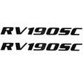 Lowe Boat Model Decal Stickers 143854-01 - RV190SC Black (pair)