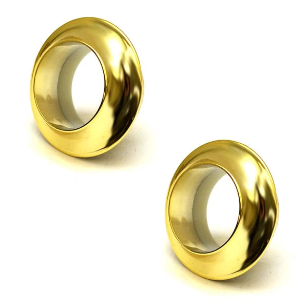 Hafele Boat Drawer Pulls 229.03.804 - 3/8 Inch Plastic Brass (pair)