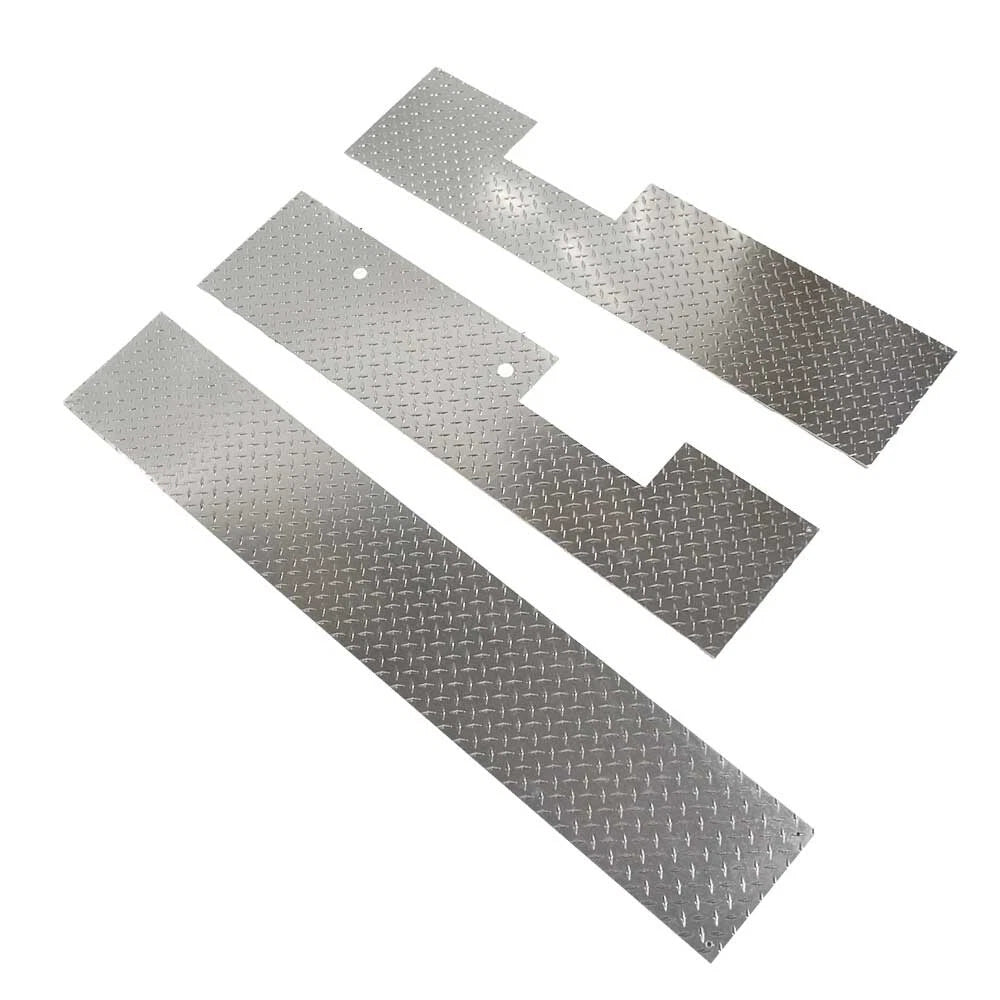 Boat Trailer Diamond Plates - Aluminum (set of 3)