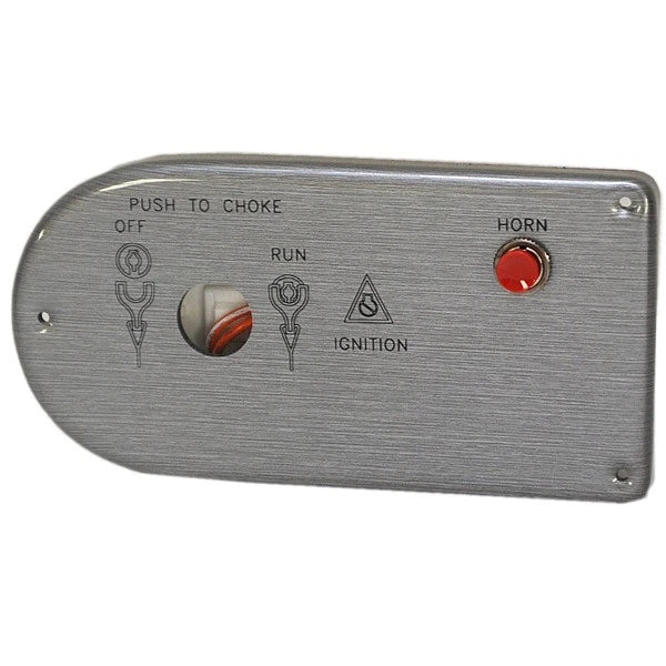 Lund Boat Blank Ignition Switch Panel 2006357 - Brushed Gray Plastic
