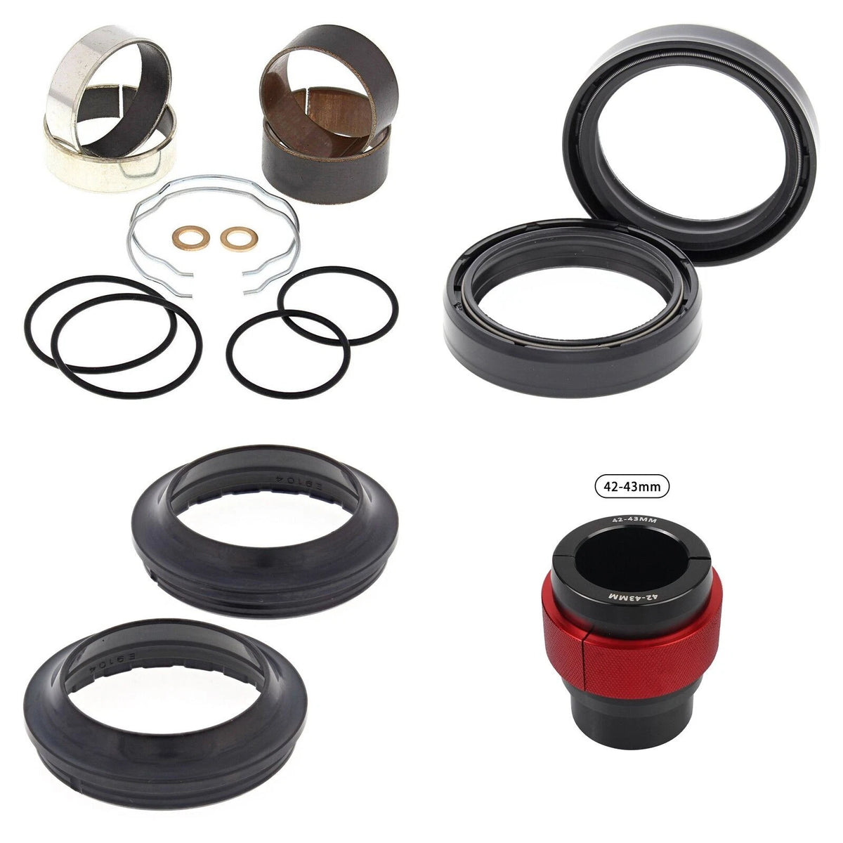 Complete Front Fork Rebuild Kit for Honda CRF250L 2013-2016 with Driver