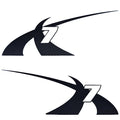 MasterCraft Boat X-7 Decal Stickers - 2011-12 Midnight Black