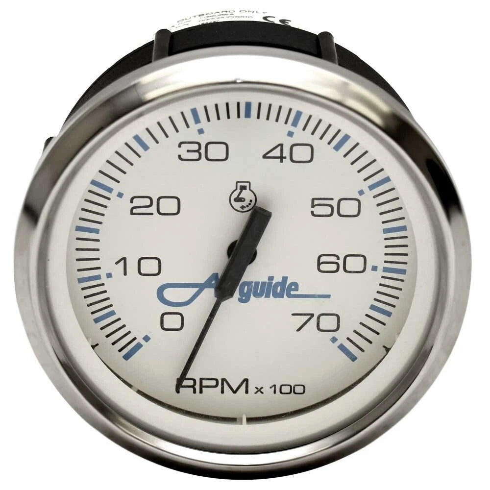 Airguide Boat Tachometer Gauge TC9086A - Faria Chesapeake White Series