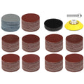 303Pcs 2" Sanding Disc Sand Paper Hook Loop Sander+ Pad+ M6 Drill Adapter