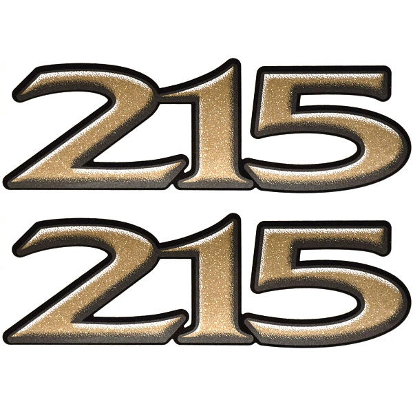 Seaswirl Boat Decals 8626-0341 - 215 Gold Black White (pair)