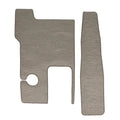 Monterey M225 Boat Woven Vinyl Cockpit Mats 403281 - Snap-In Gray