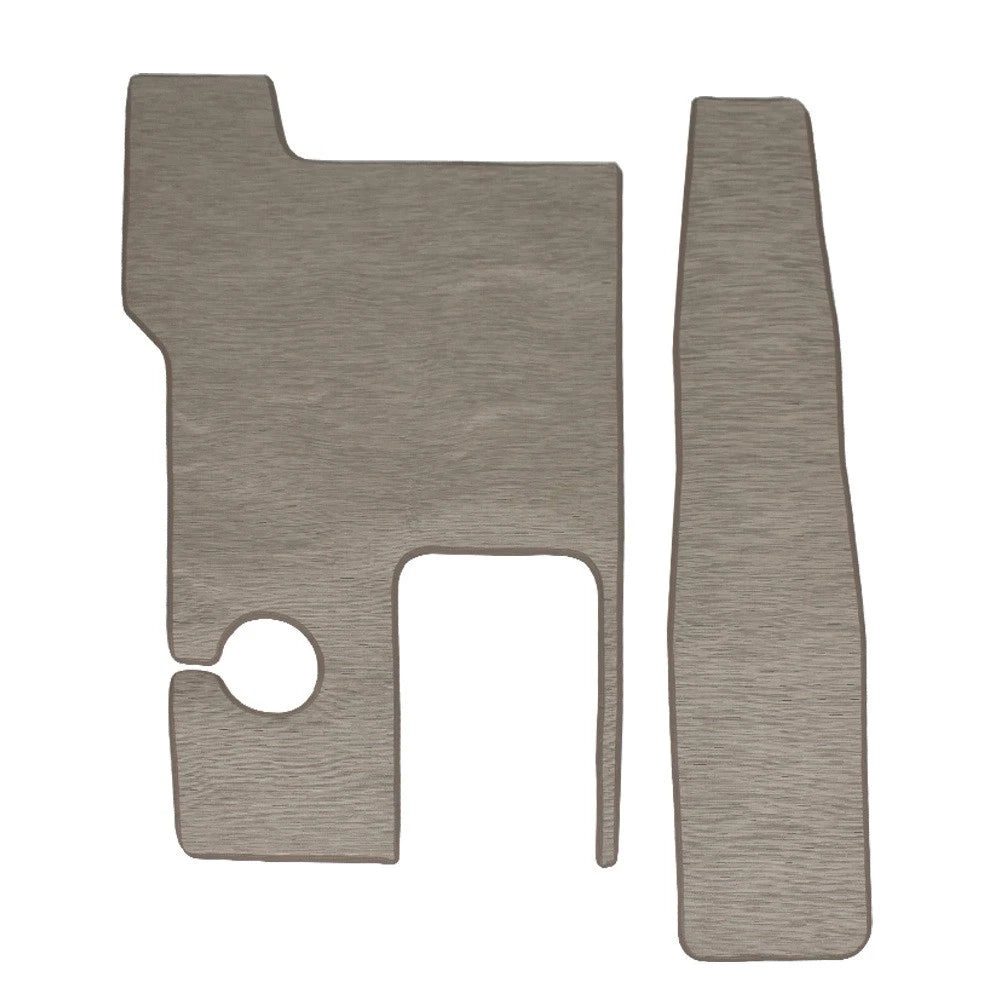 Monterey M225 Boat Woven Vinyl Cockpit Mats 403281 - Snap-In Gray