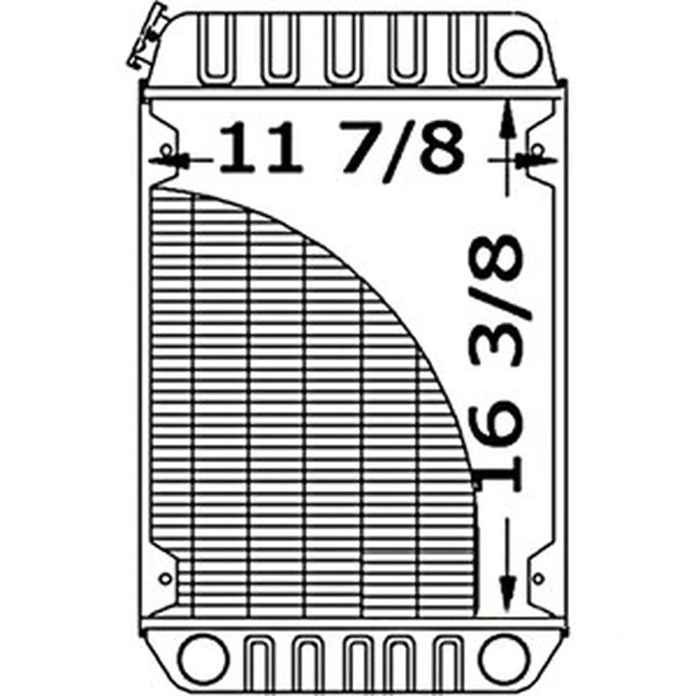 1406-6359 - Radiator Fits John Deere