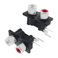 2PCS Replacement RCA Female Socket Panel Mount Connector for Audio/Video Systems