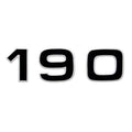 Ranger Boat Raised Decal - 190 Black Sticker