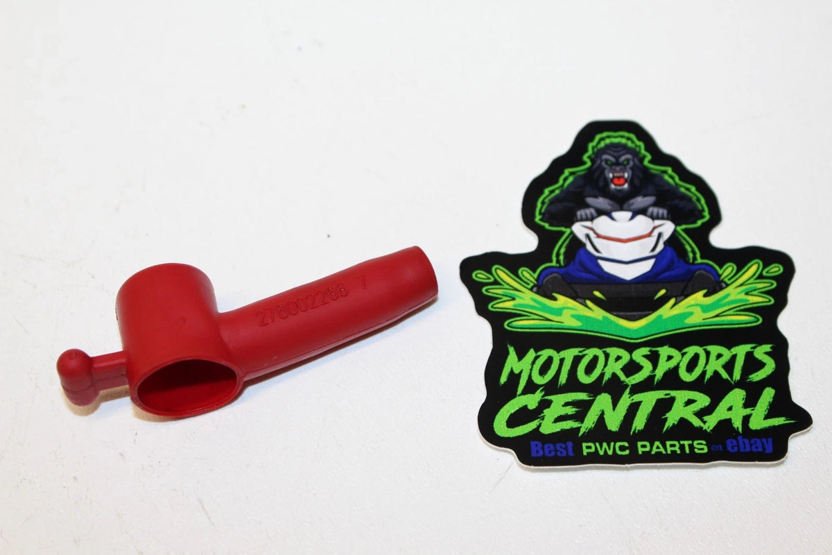 SEADOO SKIDOO CAN-AM POSITIVE + RED OEM WIRE RUBBER BOOT PROTECTOR CAP 278002266