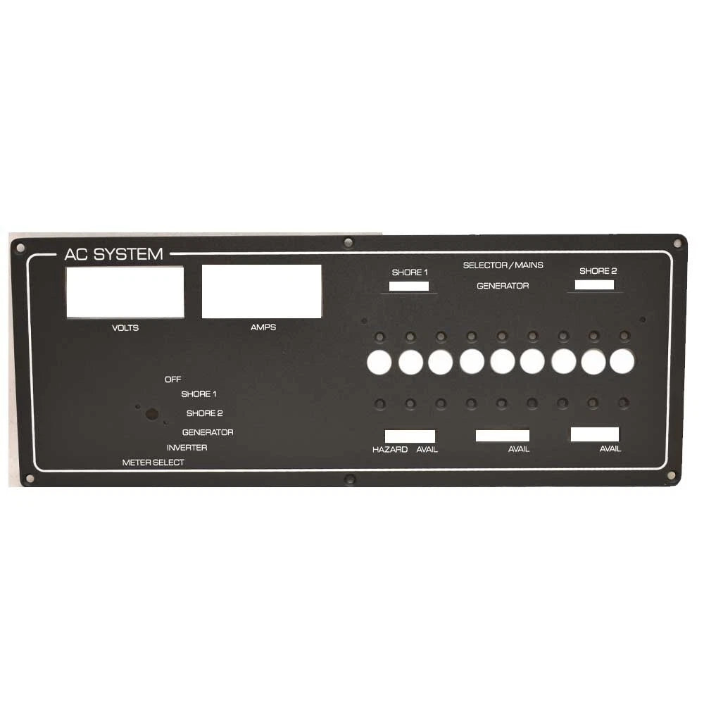 Tiara Boat Blank Switch Panel S2-330300-1 - AC System 16 1/2 X 6 1/4
