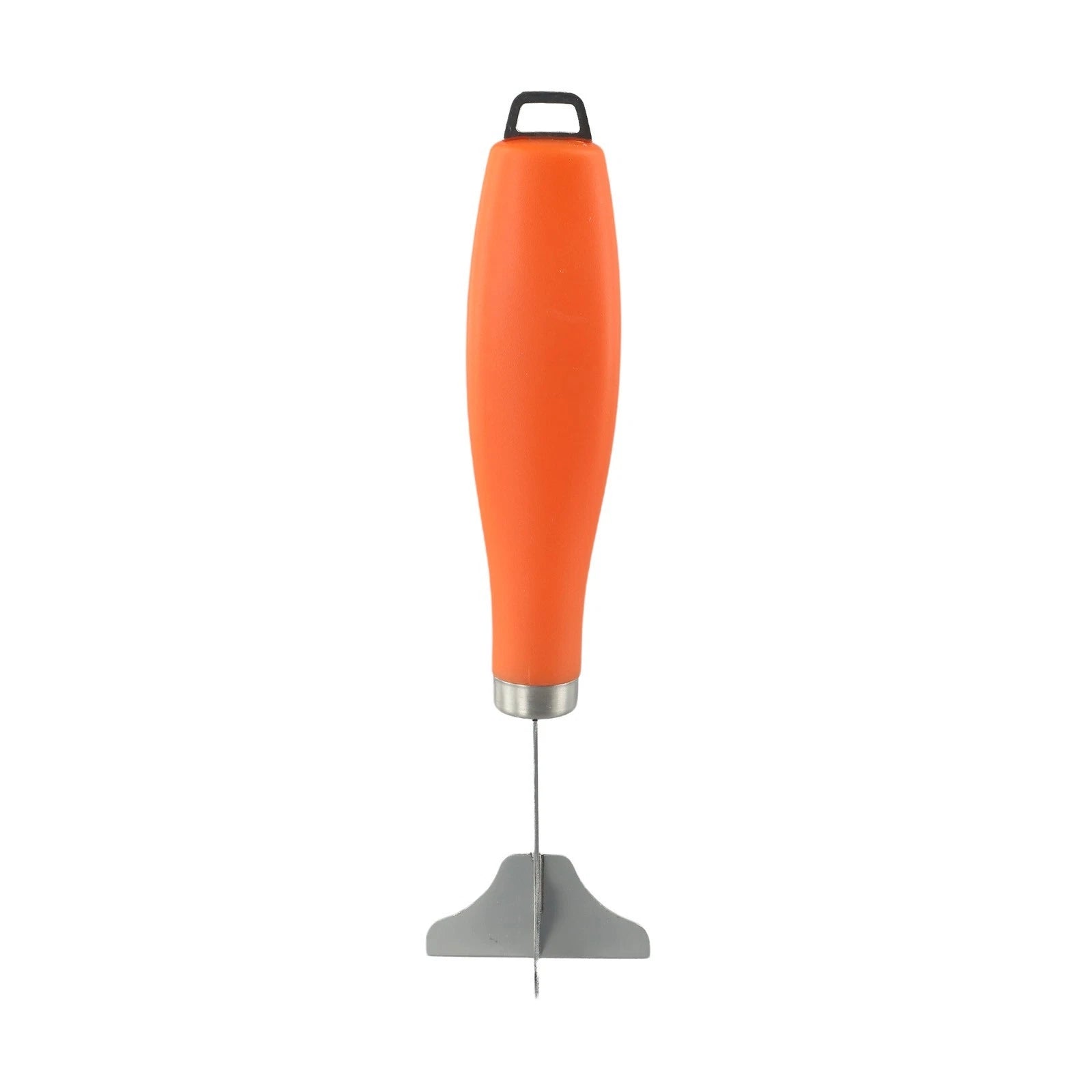 Sleek Silver Orange Kitchen Tool Efficient Stainless Steel Meat Masher