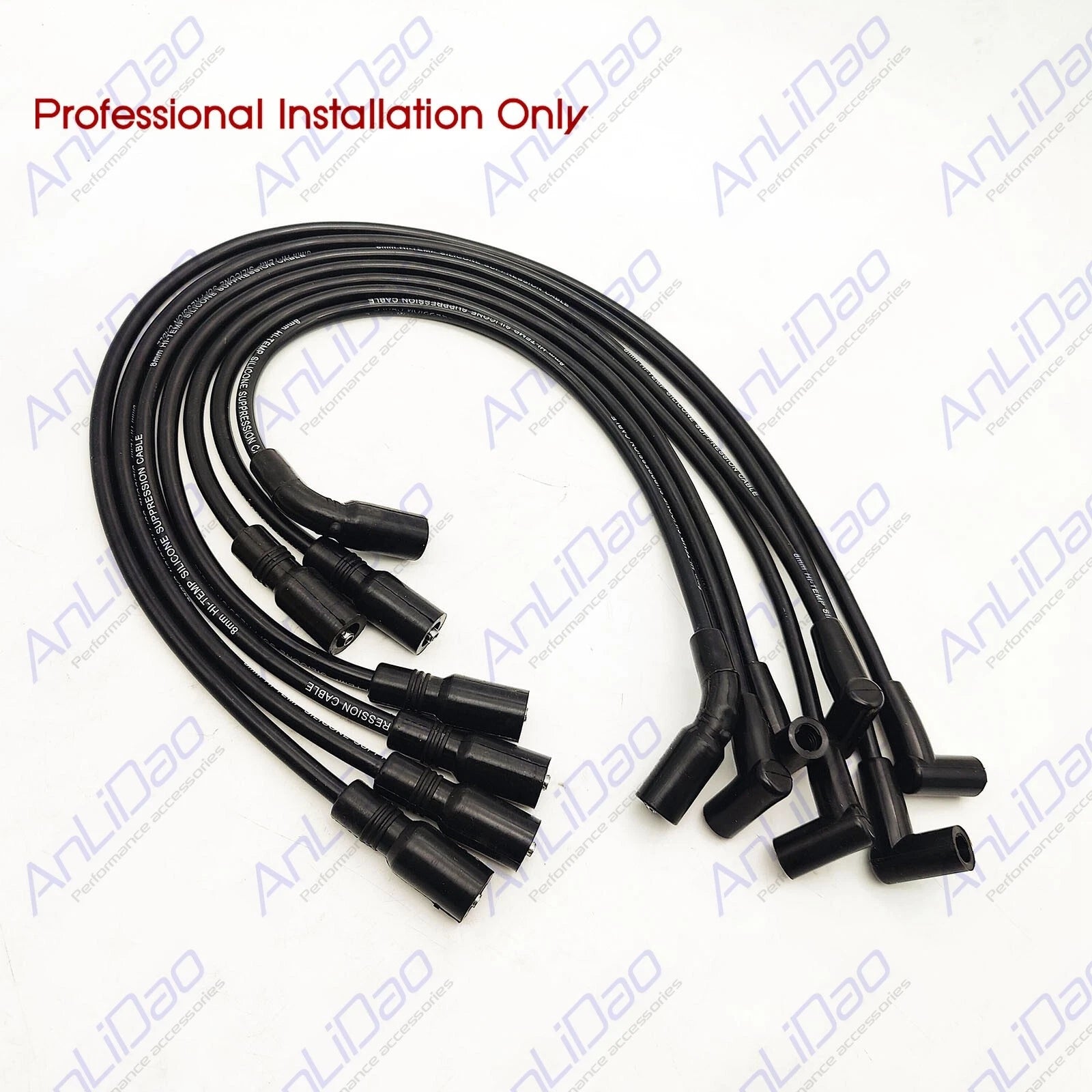 Fit Mercruiser Mpi Marine 4.3L V6 Ignition Wire Set Flat Cap 84-863656A2