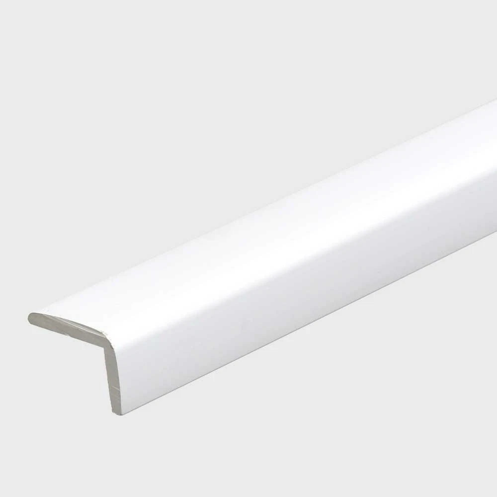 Cobalt Boat Angled Corner Molding - 1 1/2 X 1 Inch White Plastic (5FT)