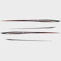 Tracker Boat Graphic Hull Decals - Red - Gray - Black Vinyl (set of 4)