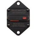 Bluewater Boat Panel Mount Circuit Breaker - 80A - 48VDC