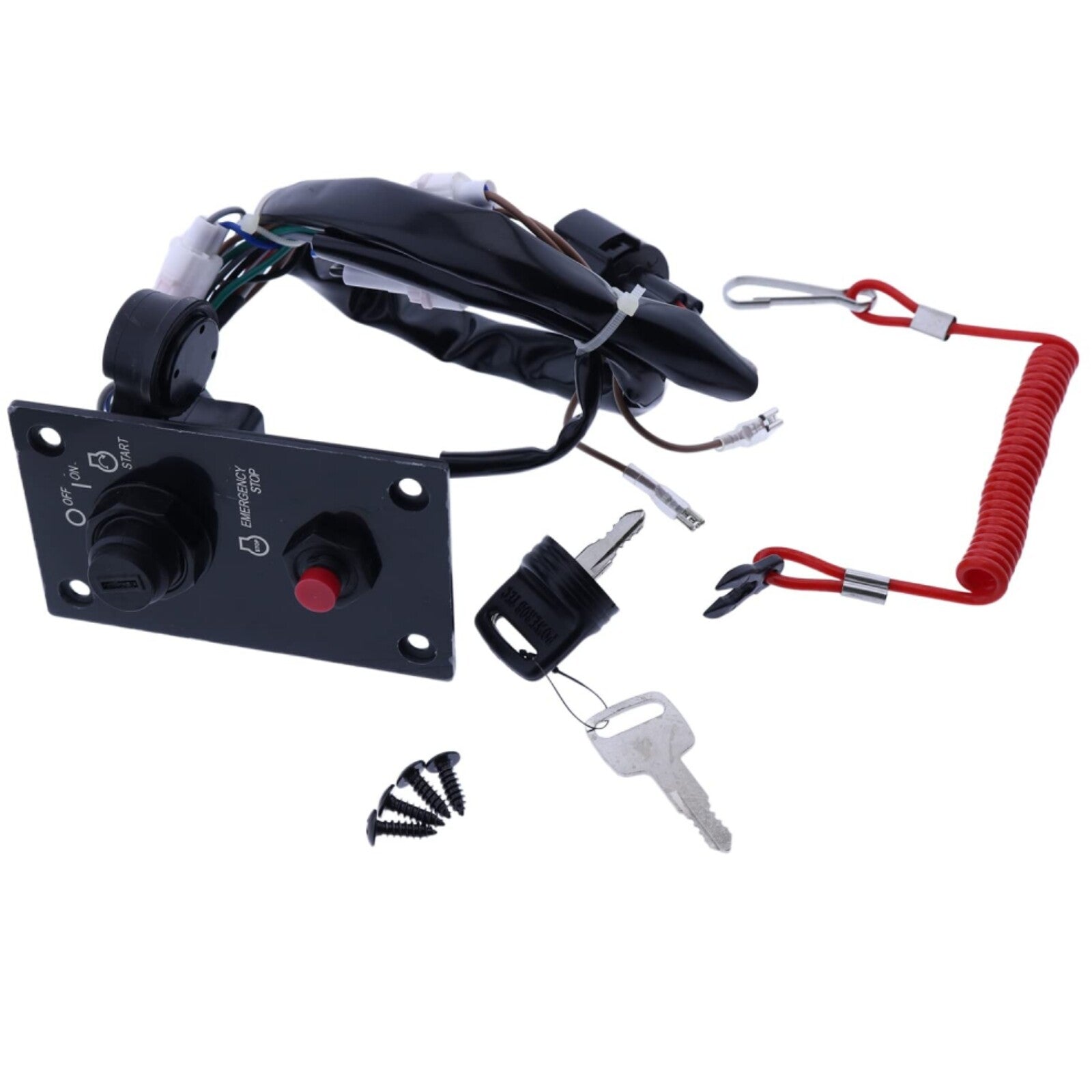 Outboard Single Ignition Key Switch Panel for Suzuki Outboard Engine 37100-96J24