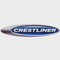 Crestliner Boat Emblem Decal 2071503 - Blue Gray Logo Sticker