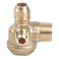 3-Way Air Compressor Brass Non-Return Check Cut-Off Valves Thread Tools