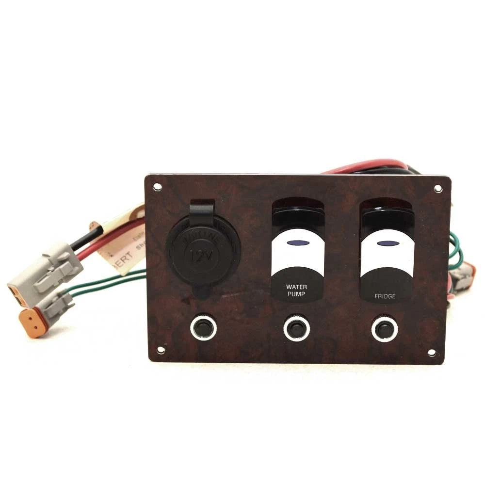 South Bay Boat Switch Panel 65207 - 5 3/4 X 3 3/4 Inch Woodgrain