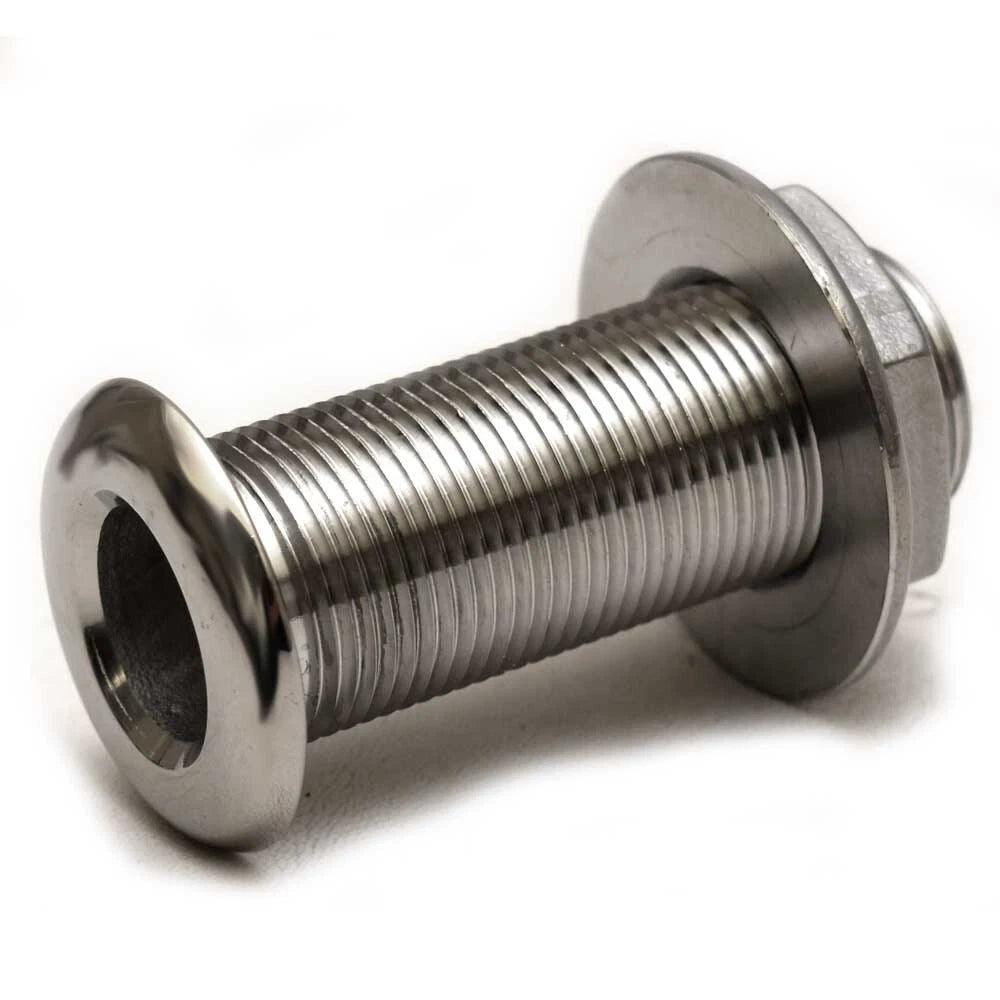 Fountain Boat Thru Hull Fitting 13698 - 1 Inch Stainless Steel