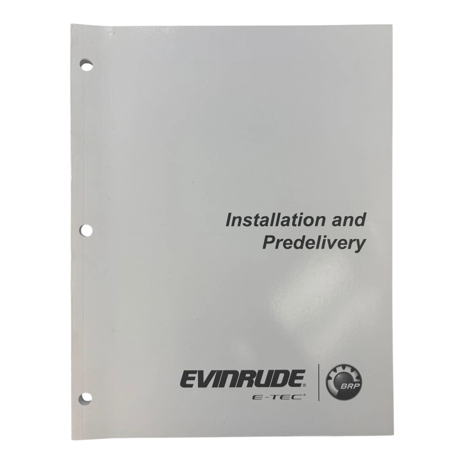 Evinrude E-TEC 5010289, Installation and Predelivery Manual (2017)