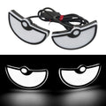 Motorcycle LED Triangle License Plate Lights Waterproof for DEMON Eye 2PCS Set