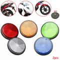 2*Circular Reflector Car Motorcycle Bicycles Night Refraction Light Part