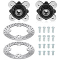 2 SET Front Wheel Hubs & Disc Rotors Studs for Polaris Ranger XP 900 2013-2019