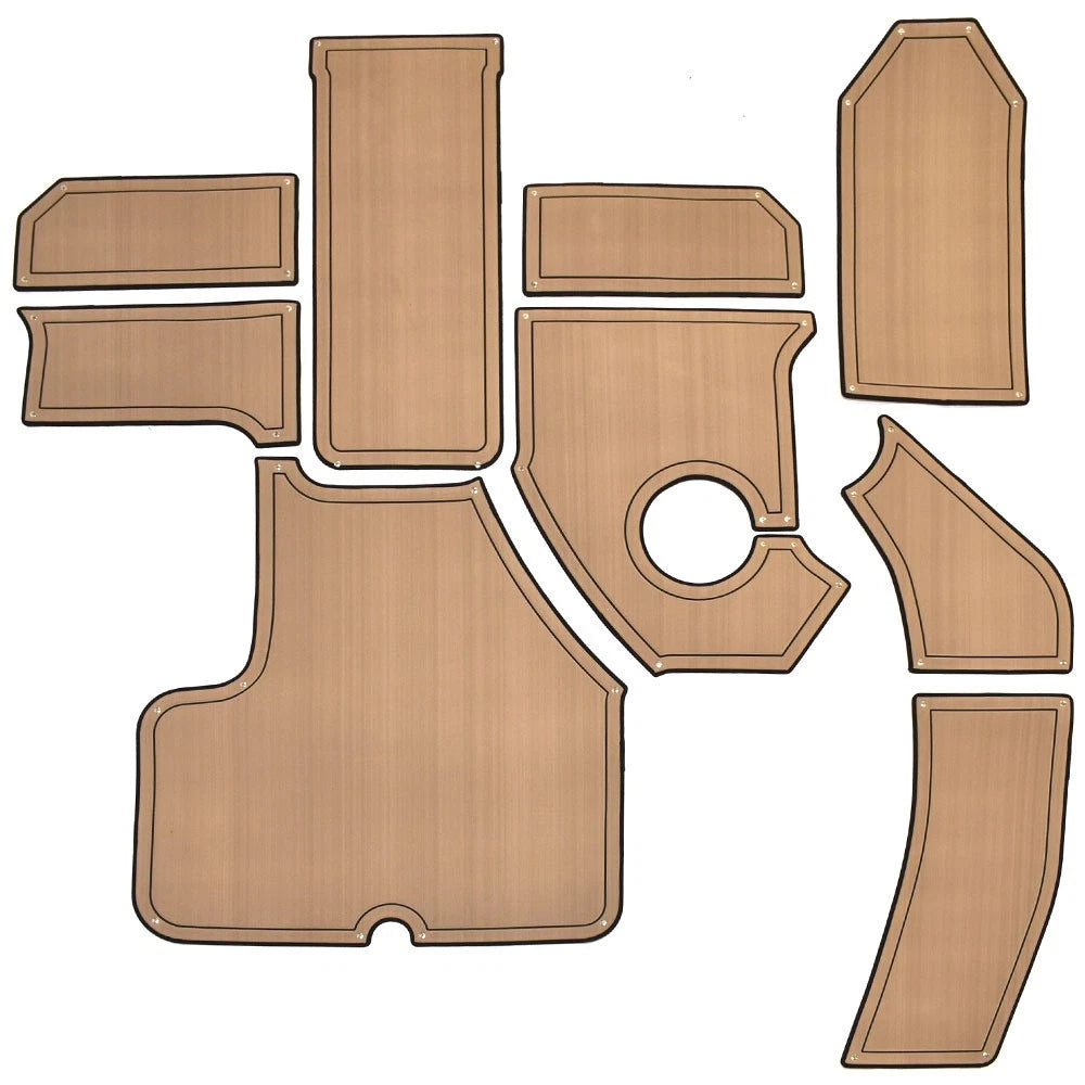 Cobalt CS1 Boat Non-Skid Cockpit Mats 403281 - Snap-It Brown (kit)